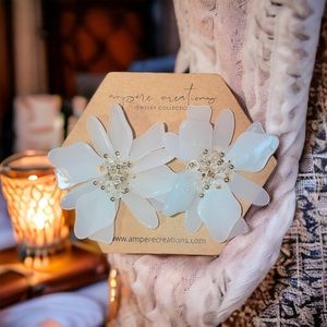 Ampere Creations-Floral statement earring